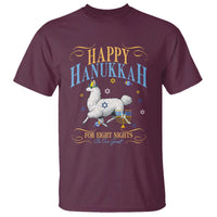 Funny Happy Hanukkah Llama Be Our Guest For Eight Nights Gift T Shirt Funny Hanukkah Gift - Wonder Print Shop