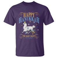 Funny Happy Hanukkah Llama Be Our Guest For Eight Nights Gift T Shirt Funny Hanukkah Gift - Wonder Print Shop
