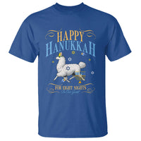 Funny Happy Hanukkah Llama Be Our Guest For Eight Nights Gift T Shirt Funny Hanukkah Gift - Wonder Print Shop