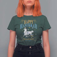 Funny Happy Hanukkah Llama Be Our Guest For Eight Nights Gift T Shirt For Women Funny Hanukkah Gift - Wonder Print Shop