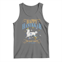 Funny Happy Hanukkah Llama Be Our Guest For Eight Nights Gift Tank Top Funny Hanukkah Gift - Wonder Print Shop