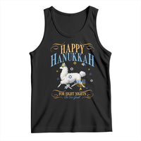 Funny Happy Hanukkah Llama Be Our Guest For Eight Nights Gift Tank Top Funny Hanukkah Gift - Wonder Print Shop