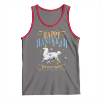 Funny Happy Hanukkah Llama Be Our Guest For Eight Nights Gift Tank Top Funny Hanukkah Gift - Wonder Print Shop