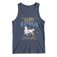 Funny Happy Hanukkah Llama Be Our Guest For Eight Nights Gift Tank Top Funny Hanukkah Gift - Wonder Print Shop
