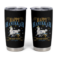 Funny Happy Hanukkah Llama Be Our Guest For Eight Nights Gift Tumbler Cup Funny Hanukkah Gift - Wonder Print Shop