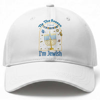 Funny Hanukkah Gift Baseball Cap Tis The Season To Remind Everyone Im Jewish