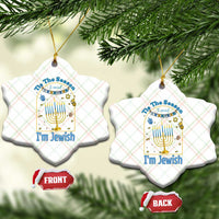 Funny Hanukkah Gift Ceramic Ornament Tis The Season To Remind Everyone Im Jewish - Wonder Print Shop