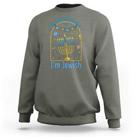 Funny Hanukkah Gift Sweatshirt Tis The Season To Remind Everyone Im Jewish - Wonder Print Shop