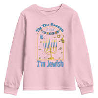 Funny Hanukkah Gift Youth Sweatshirt Tis The Season To Remind Everyone Im Jewish - Wonder Print Shop
