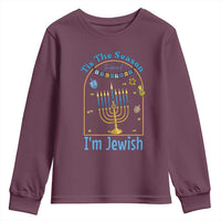 Funny Hanukkah Gift Youth Sweatshirt Tis The Season To Remind Everyone Im Jewish - Wonder Print Shop