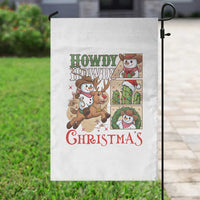 Funny Snowman Cowboy Howdy Christmas Garden Flag Western Holiday Gift - Wonder Print Shop
