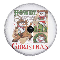Funny Snowman Cowboy Howdy Christmas Spare Tire Cover Western Holiday Gift - Wonder Print Shop