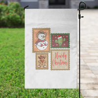 Howdy Christmas Postage Stamp Garden Flag Western Life Holiday Gift - Wonder Print Shop