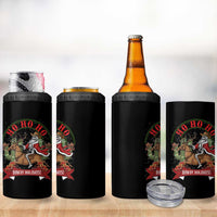Funny Western Skeleton Cowboy Christmas 4 in 1 Can Cooler Tumbler Howdy Holidays - Wonder Print Shop