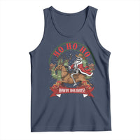 Funny Western Skeleton Cowboy Christmas Tank Top Howdy Holidays - Wonder Print Shop