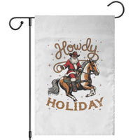 Black Santa Howdy Western Cowboy Garden Flag Christmas Gift - Wonder Print Shop