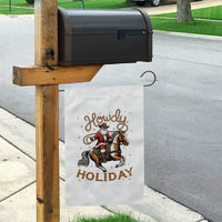 Black Santa Howdy Western Cowboy Garden Flag Christmas Gift - Wonder Print Shop