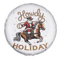 Black Santa Howdy Western Cowboy Spare Tire Cover Christmas Gift - Wonder Print Shop