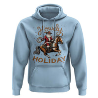 Black Santa Howdy Western Cowboy Hoodie Christmas Gift - Wonder Print Shop