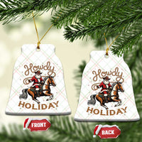 Black Santa Howdy Western Cowboy Ceramic Ornament Christmas Gift - Wonder Print Shop