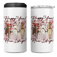 Western Christmas Horse Rider 4 in 1 Can Cooler Tumbler Happy Yee Haw Lidays - Wonder Print Shop