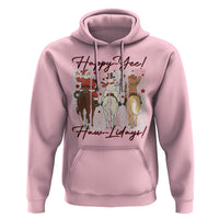 Western Christmas Horse Rider Hoodie Happy Yee Haw Lidays - Wonder Print Shop