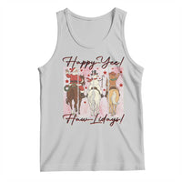 Western Christmas Horse Rider Tank Top Happy Yee Haw Lidays - Wonder Print Shop