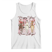 Western Christmas Horse Rider Tank Top Happy Yee Haw Lidays - Wonder Print Shop