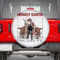 Howdy Santa Merry Christmas Y'all Spare Tire Cover Funny Western Bull Riding - Wonder Print Shop
