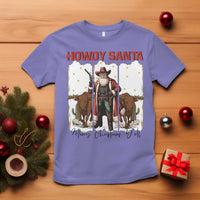 Howdy Santa Merry Christmas Y'all T Shirt Funny Western Bull Riding - Wonder Print Shop