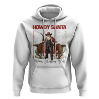 Howdy Santa Merry Christmas Y'all Hoodie Funny Western Bull Riding - Wonder Print Shop