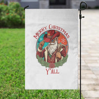 Howdy Santa Merry Christmas Y'all Garden Flag Funny Western Holiday Gift - Wonder Print Shop