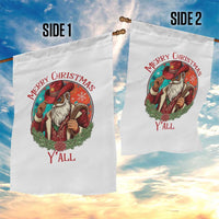 Howdy Santa Merry Christmas Y'all Garden Flag Funny Western Holiday Gift - Wonder Print Shop