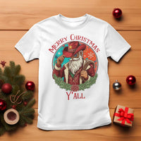 Howdy Santa Merry Christmas Y'all T Shirt Funny Western Holiday Gift - Wonder Print Shop
