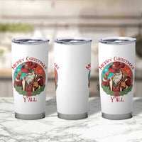 Howdy Santa Merry Christmas Y'all Tumbler Cup Funny Western Holiday Gift - Wonder Print Shop