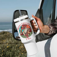 Howdy Santa Merry Christmas Y'all Tumbler With Handle Funny Western Holiday Gift - Wonder Print Shop