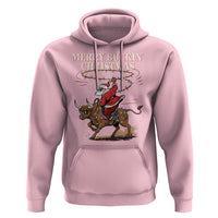 Merry Buckin Christmas Hoodie Black Santa Western Rodeo Gift - Wonder Print Shop