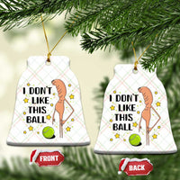 Funny Marcus The Worm Tennis Lover Ceramic Ornament I Do Not Like This Ball - Wonder Print Shop