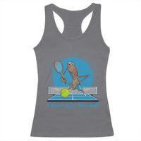 I Do Not Like This Ball Racerback Tank Top Funny Marcus The Worm Tennis Meme - Wonder Print Shop