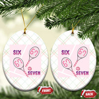 Funny Six Seven Tennis Meme Ceramic Ornament Valentine For Women - Wonder Print Shop