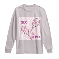 Funny Six Seven Tennis Meme Long Sleeve Shirt Valentine For Women - Wonder Print Shop