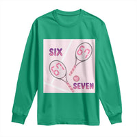 Funny Six Seven Tennis Meme Long Sleeve Shirt Valentine For Women - Wonder Print Shop