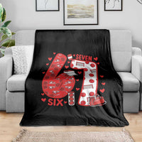Six Seven Tennis Meme Throw Blanket Funny Gen Alpha Valentine - Wonder Print Shop