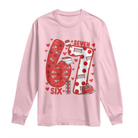 Six Seven Tennis Meme Long Sleeve Shirt Funny Gen Alpha Valentine - Wonder Print Shop
