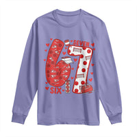 Six Seven Tennis Meme Long Sleeve Shirt Funny Gen Alpha Valentine - Wonder Print Shop
