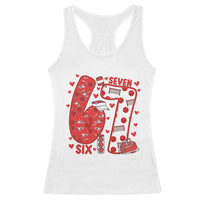 Six Seven Tennis Meme Racerback Tank Top Funny Gen Alpha Valentine - Wonder Print Shop