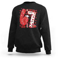 Six Seven Tennis Meme Sweatshirt Funny Gen Alpha Valentine - Wonder Print Shop