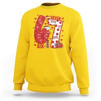 Six Seven Tennis Meme Sweatshirt Funny Gen Alpha Valentine - Wonder Print Shop