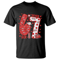 Six Seven Tennis Meme T Shirt Funny Gen Alpha Valentine - Wonder Print Shop