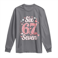 Funny Six Seven Tennis Meme Long Sleeve Shirt Gen Z Valentine - Wonder Print Shop